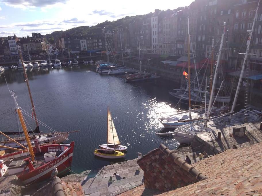Cote Lavoir A Honfleur, Parking Prive, Ascenseur Exteriör bild